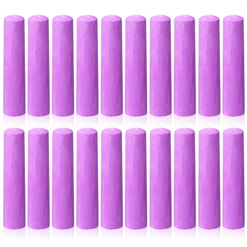 20 Pcs Sidewalk Chalks for Kids Non Toxic Jumbo Chalk for Party Gift Outdoor Art Classroom Play Painting (20 Count)