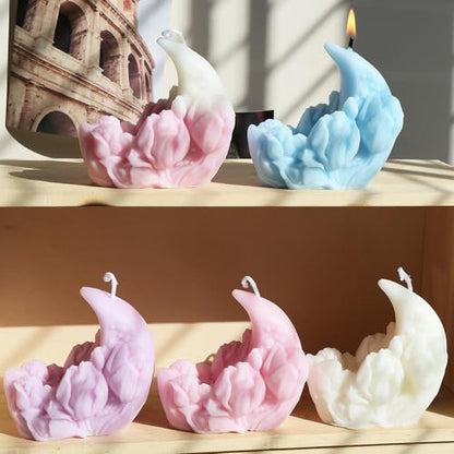 Moon Flower Candle Soap Mold