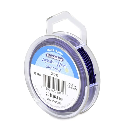 18 Gauge Silver Plated Tarnish Resistant Colored Copper Craft Wire