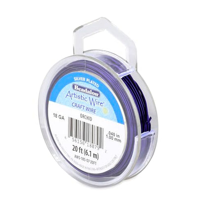 18 Gauge Silver Plated Tarnish Resistant Colored Copper Craft Wire