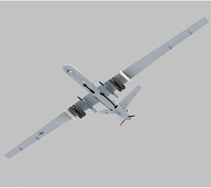 1/32 MQ-9 Reaper Reconnaissance Aircraft Drone Aircraft Model Kit, DIY Paper Model Building Set Handmade Military Collection