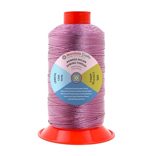 Size 138 420D T135 Mauve Bonded Nylon Thread