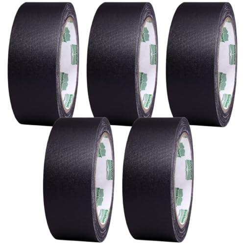 1-1/2 Inch Black Book Repair Tape 15 Yard Roll, Case of 5