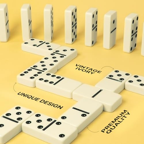 Mega Large 3" Dominoes Set for Adults and Kids