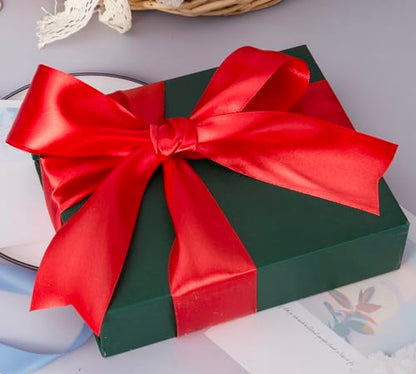 2 Inch Red Solid Satin Ribbon for Gift Wrapping