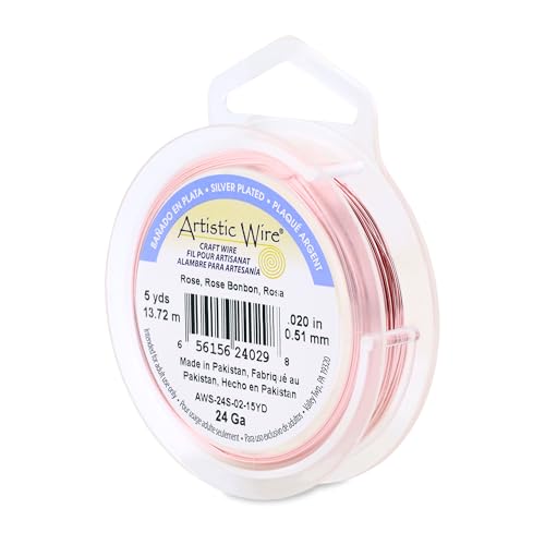 24 Gauge Silver Plated Tarnish Resistant Colored Copper Craft Wire
