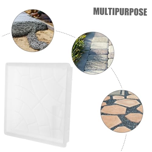Reusable Concrete Pavement Mold for Garden Stepping Stones Plastic Diy Paver Mold for Pathways Patios and Courtyards Easy to Install and Maintain