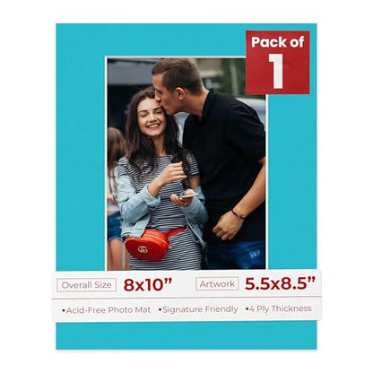 8x10 Mat Bevel Cut for 5.5x8.5 Photos