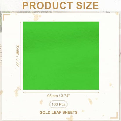 Gold Leaf Sheets for Art 3.7" x 3.4"