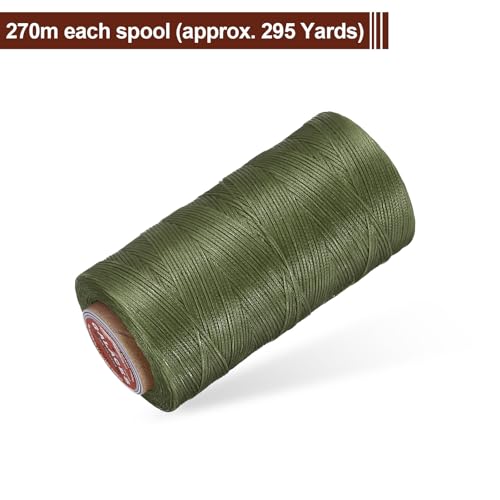 Flat Leather Sewing Waxed Thread