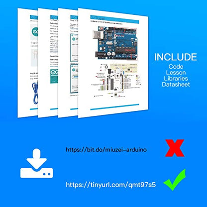 Starter Kit with Breadboard Power Supply Compatible with Arduino IDE