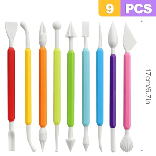 9 Pcs Clay Sculpting Tools Set for Adults