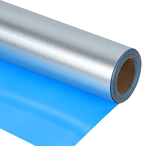 Heat Transfer Vinyl Shiny Silver Iron on Vinyl (8 Foot)
