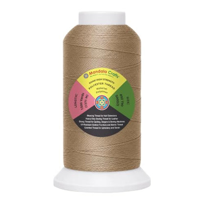 Khaki Tex 90 Polyester Heavy Duty Thread for Upholstery