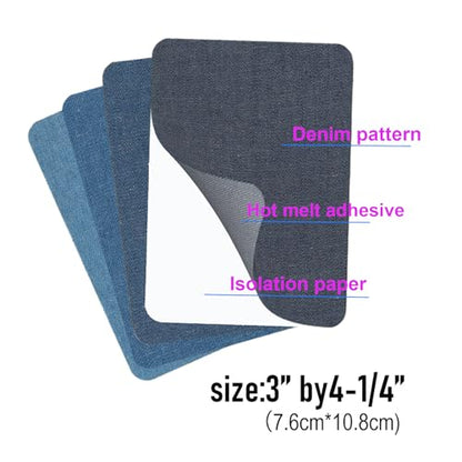 Iron On Fabric Patches for Clothing (20 Count)