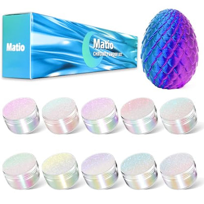 Chameleon Mica Powder 10 * 5g White Chrome Powder Pearlescent Effect