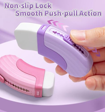 4+1 Pack Rubber Erasers Sliding Retractable Eraser (5 Count)