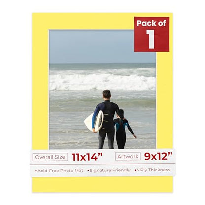 11x14 Mat Bevel Cut for 9x12 Photos