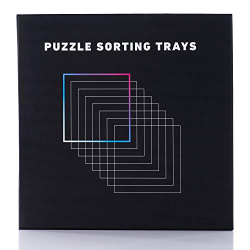 8 Puzzle Sorting Trays with Lid 8" x 8" (8 Count)