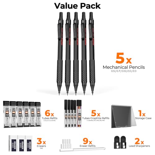 22PCS Art Mechanical Pencil Set (8.4 Count)