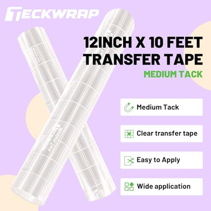 Clear Transfer Tape for Vinyl (10 Foot)
