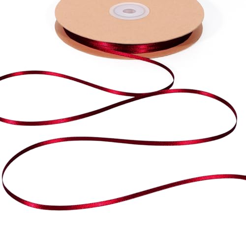 Burgundy Satin Ribbon 1