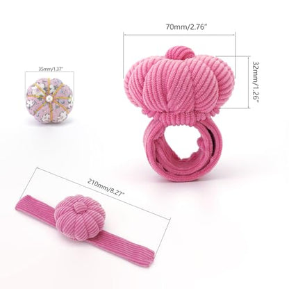 Wrist Pin Cushions for Sewing (2 Count)