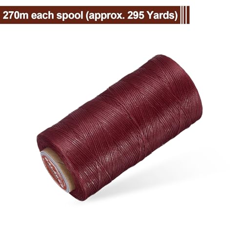 Flat Leather Sewing Waxed Thread (885 Foot)