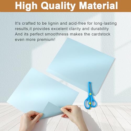 40 Sheets Blue Shimmer Cardstock 8.5 x 11 Metallic Paper 75lb (40 Count)