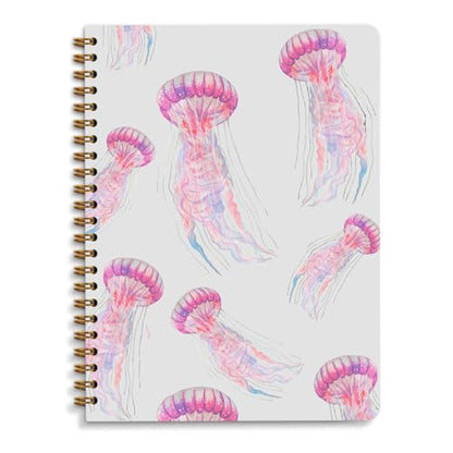 Jellyfish College Ruled Spiral Notebook Jelly Fish Journal for Women