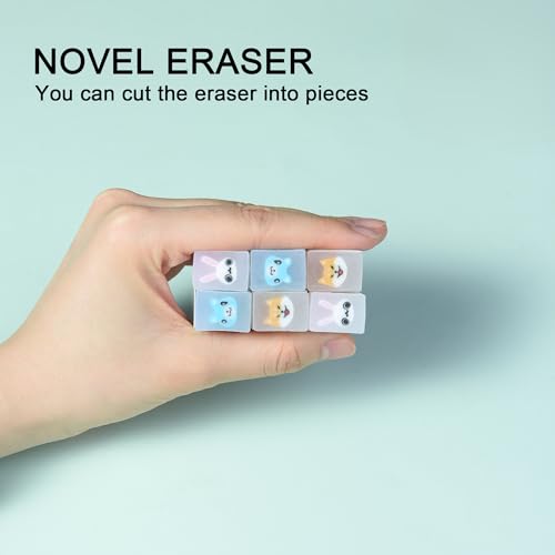 18Pcs Cute Animal Erasers for Kids Bulk (18 Count)