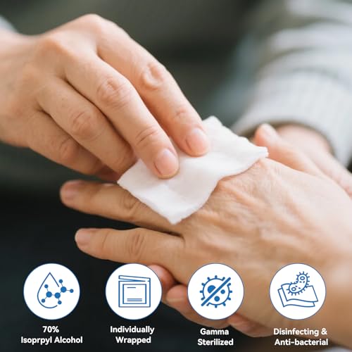 Alcohol Prep Pads with 70% Isopropyl Alcohol (400 Count)