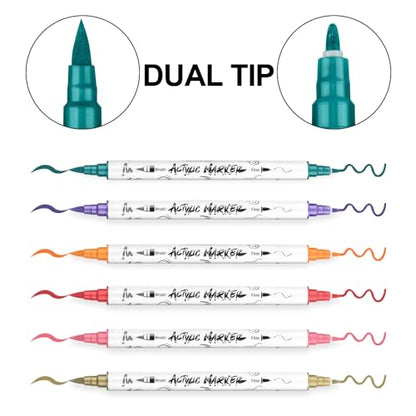 24 Colors Fine and Brush Dual (24 Count)