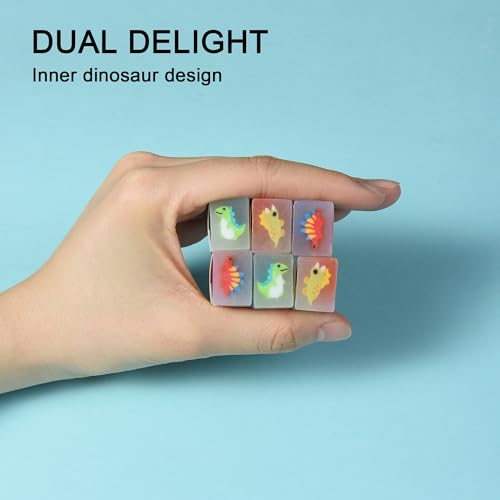 18Pcs Cute Dinosaur Erasers for Kids Bulk (18 Count)