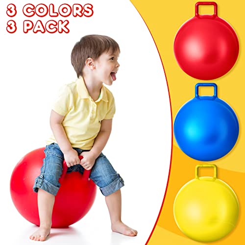 3 Pcs 18 Inch Bouncing Ball with Handle (3 Count)