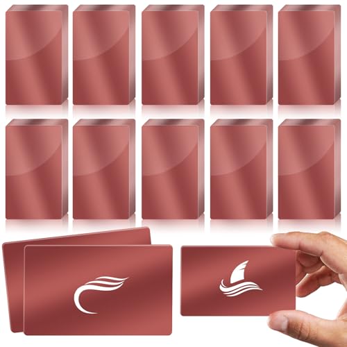 100 Pcs Metal Business Cards Aluminum Laser Engraving Blanks