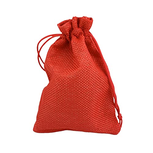 Pack of 25 Burlap Gift Bags with Drawstring Linen Jewelry Pouches Wedding Hessian Jute Bags for Birthday Jewelry and Treat Pouches Party Wedding Favors Gift Art and DIY Craft
