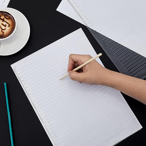2 Pack Straight Line Stencil for Journaling Writing (4 Count)
