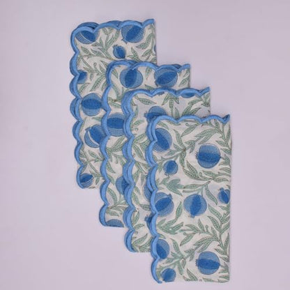 Hand Block Print Cloth Napkins (4 Count)