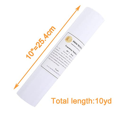 63 Colors Thread Kit +10"x10yd Tearaway Embroidery Stabilizer