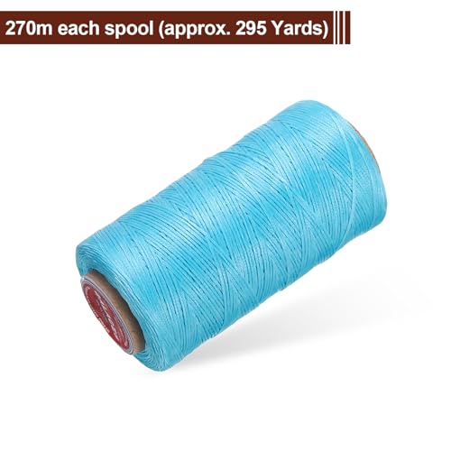 Flat Leather Sewing Waxed Thread