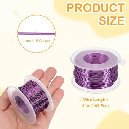 18 Gauge 1mm Anodized Aluminum Wire for Jewelry Craft Making