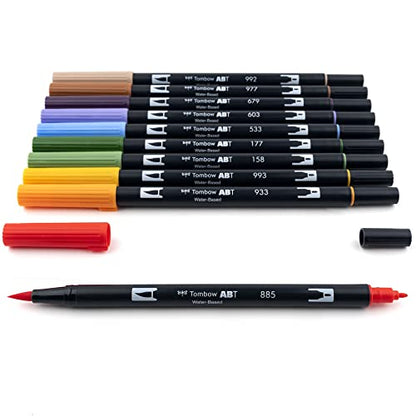 56168 Dual Brush Pen Art Markers (10 Count)