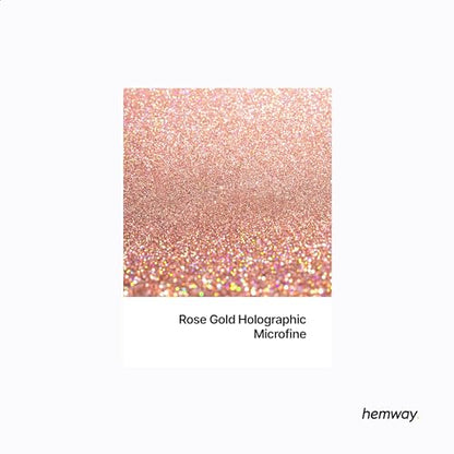 Resin Glitter Rose Gold Holographic 100g Microfine (3.5274 Ounce)