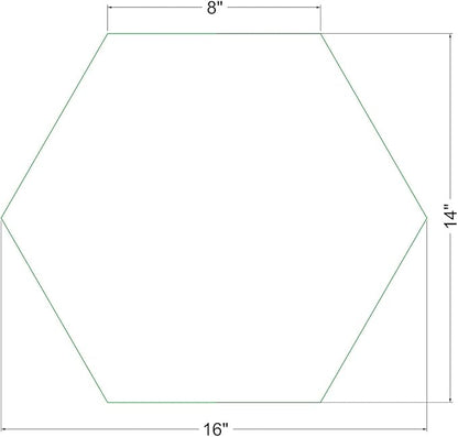 AUTUMN 16" Hexagon Stepping Stone Mold - DIY Concrete Cement Path Maker for Garden Walkway - Made in USA - Decorative Hexagonal Garden Statue & Pathway Mold