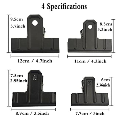 Black Large Bull Clips (10 Count)