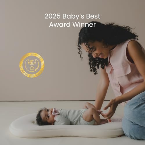 Organic Newborn Baby Infant Lounger Pillow & Travel Bag