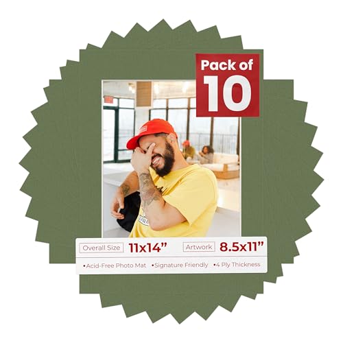 11x14 Mat for 8.5x11 Photo (10 Count)