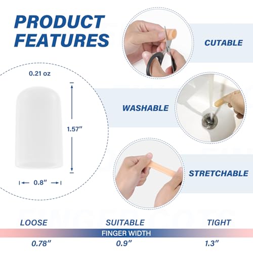Gel Finger Cots Protectors (10 Count)