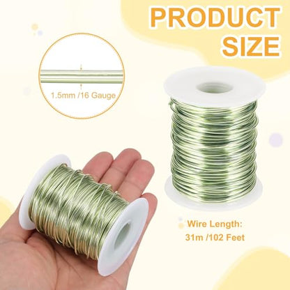 16 Gauge 1.5mm Anodized Aluminum Wire for Jewelry Craft Making